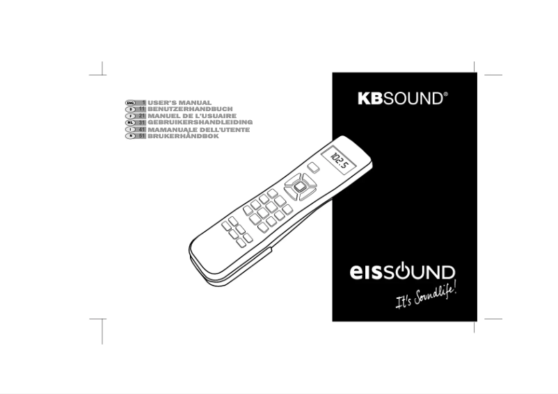 Page 1 de la notice Manuel utilisateur Eissound KBSound Plus