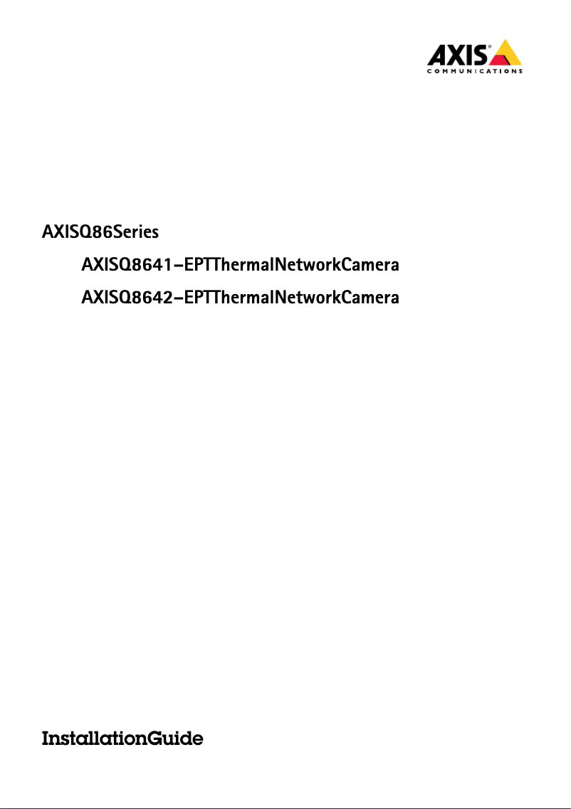 Image de la première page du manuel de l'appareil Q8642-E