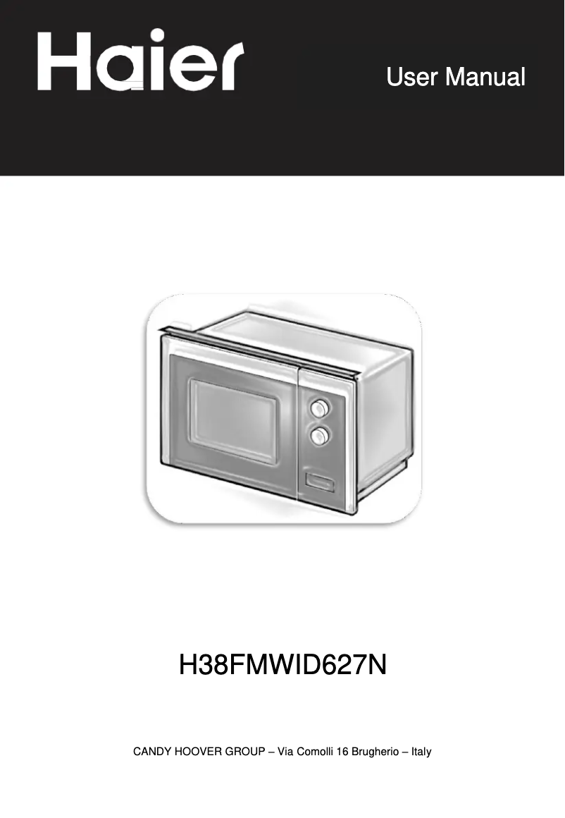 Page 1 de la notice Manuel utilisateur Haier H38FMWID627N