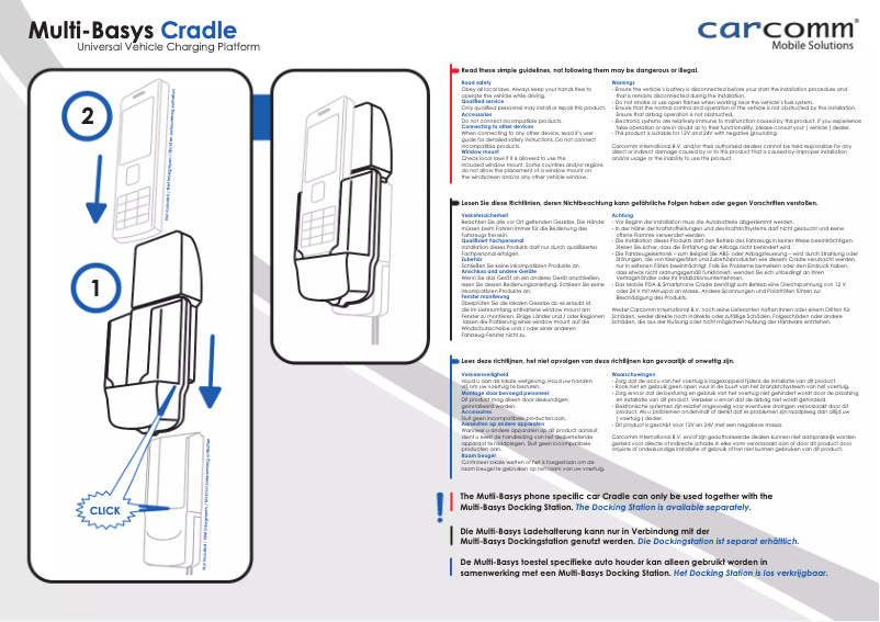 Image de la première page du manuel de l'appareil CMBS-420