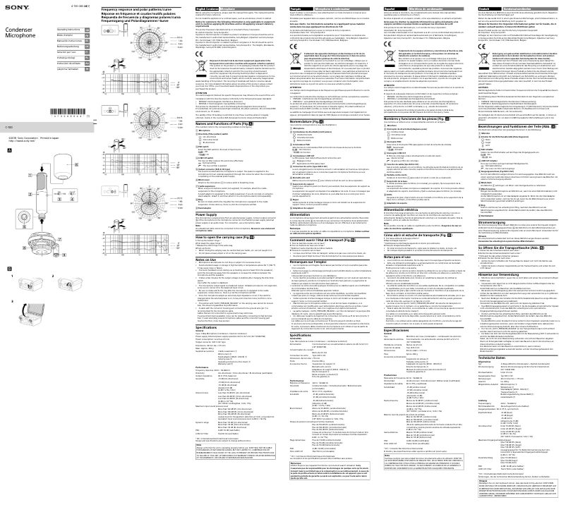 Page n°1 - Manuel utilisateur Sony C-100