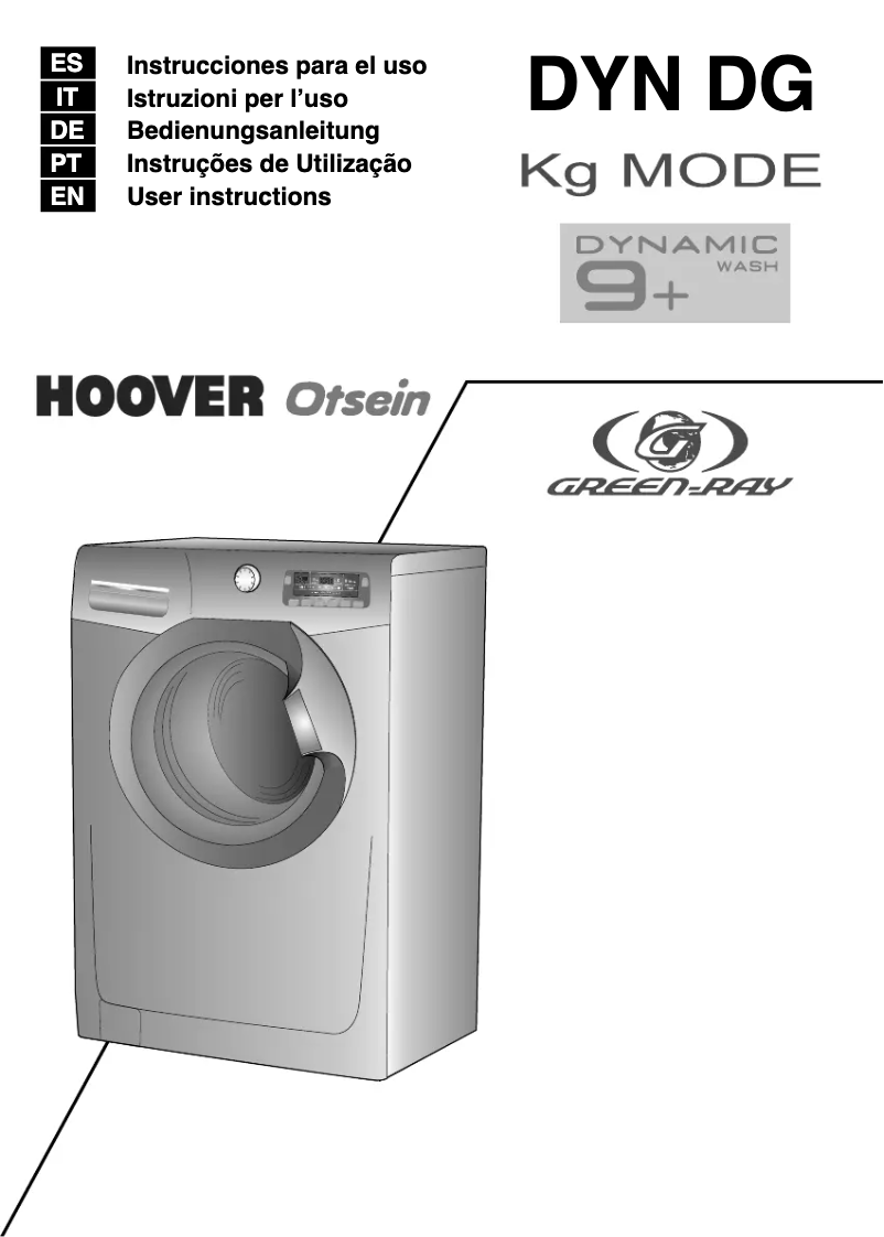 Page n°1 - Manuel utilisateur Otsein-Hoover DYN 9124DG/L1-37