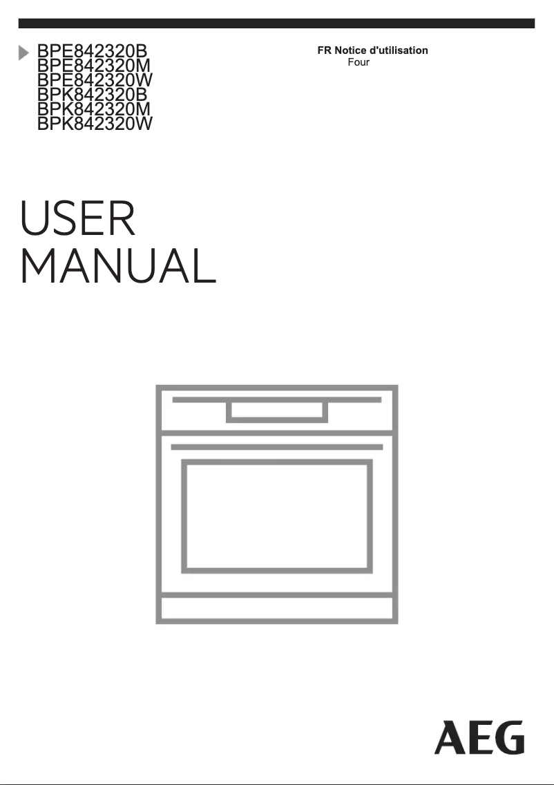 Page 1 de la notice Manuel utilisateur AEG BPE842320B
