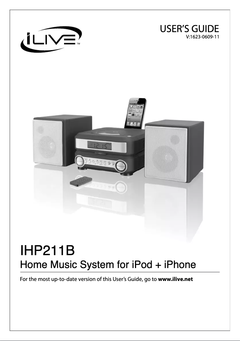 Image de la première page du manuel de l'appareil IHP211B