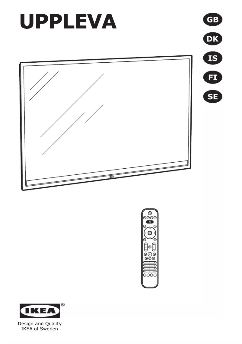Image de la première page du manuel de l'appareil UPPLEVA 40