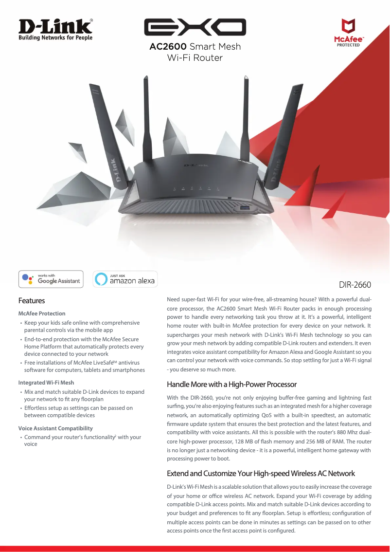 Image de la première page du manuel de l'appareil DIR-2660