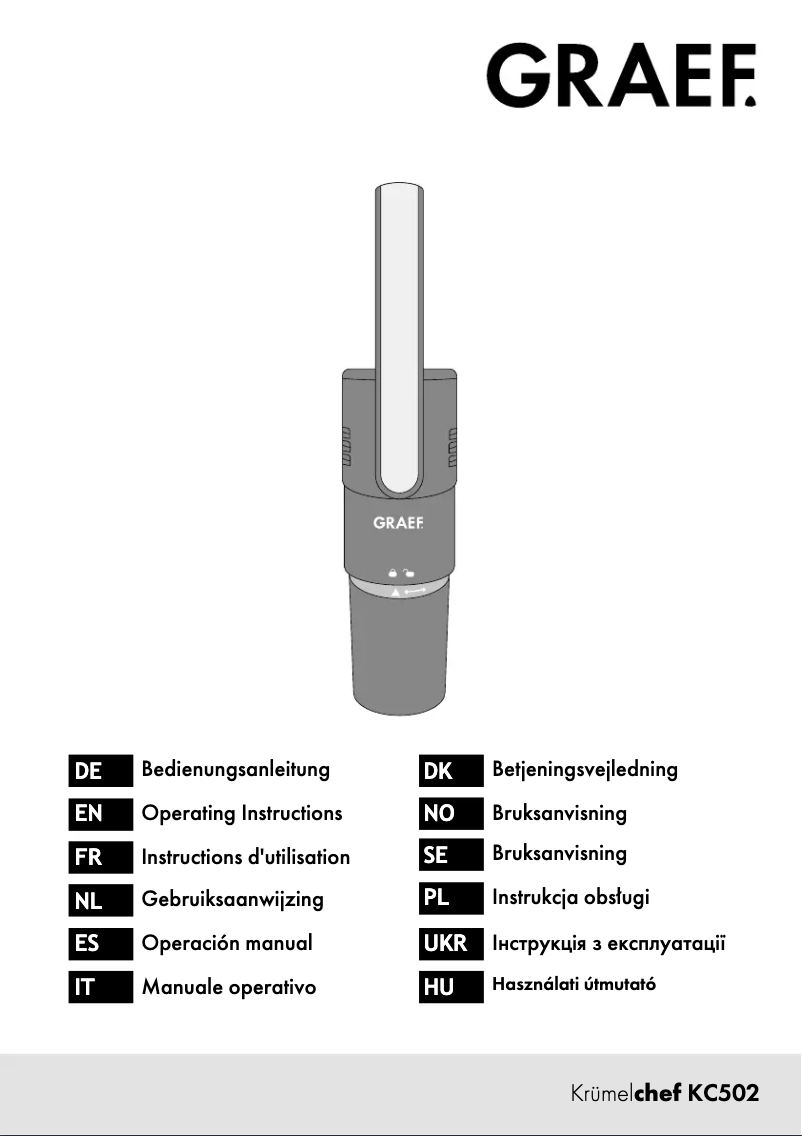 Página 1 del manual Manual de usuario Graef KrümelChef KC502