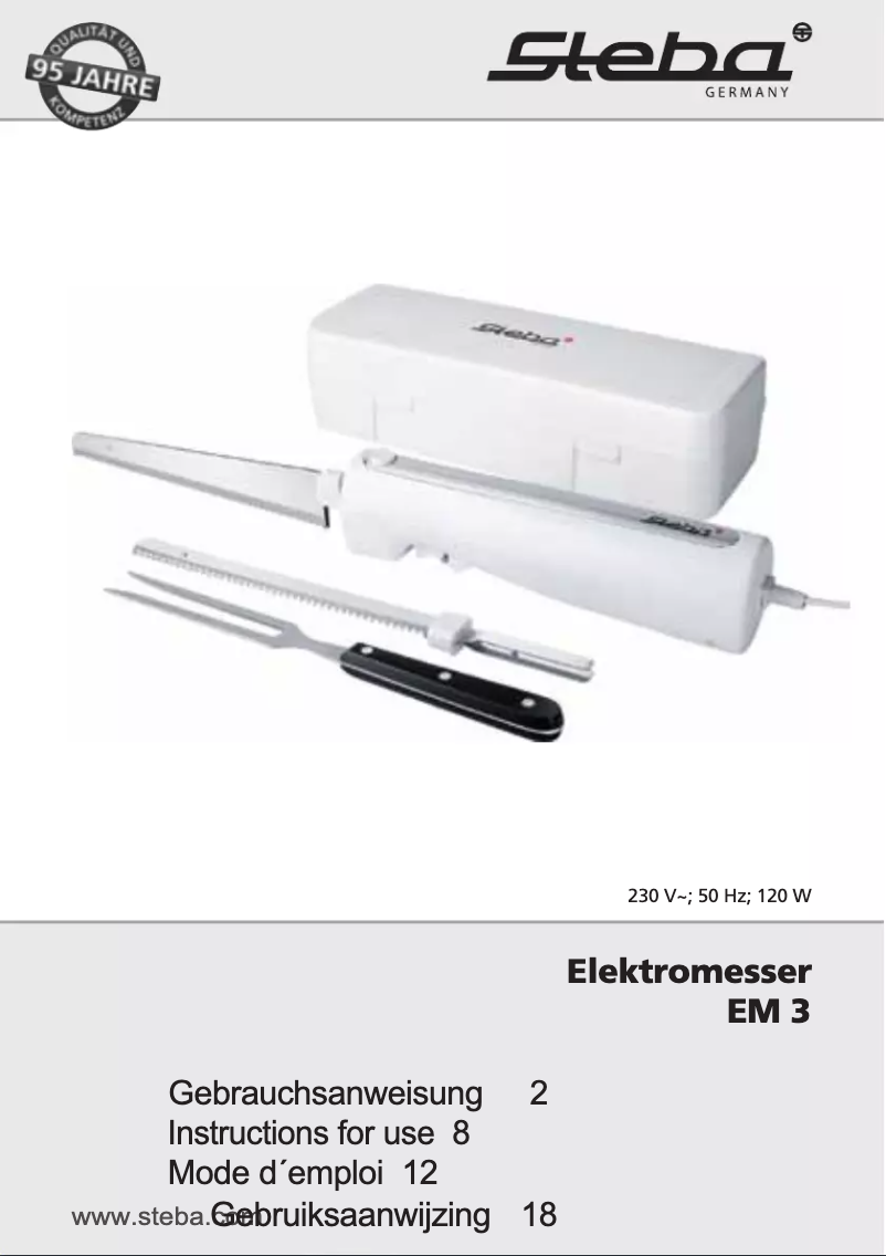 Imagen de la primera página del manual del dispositivo EM 3