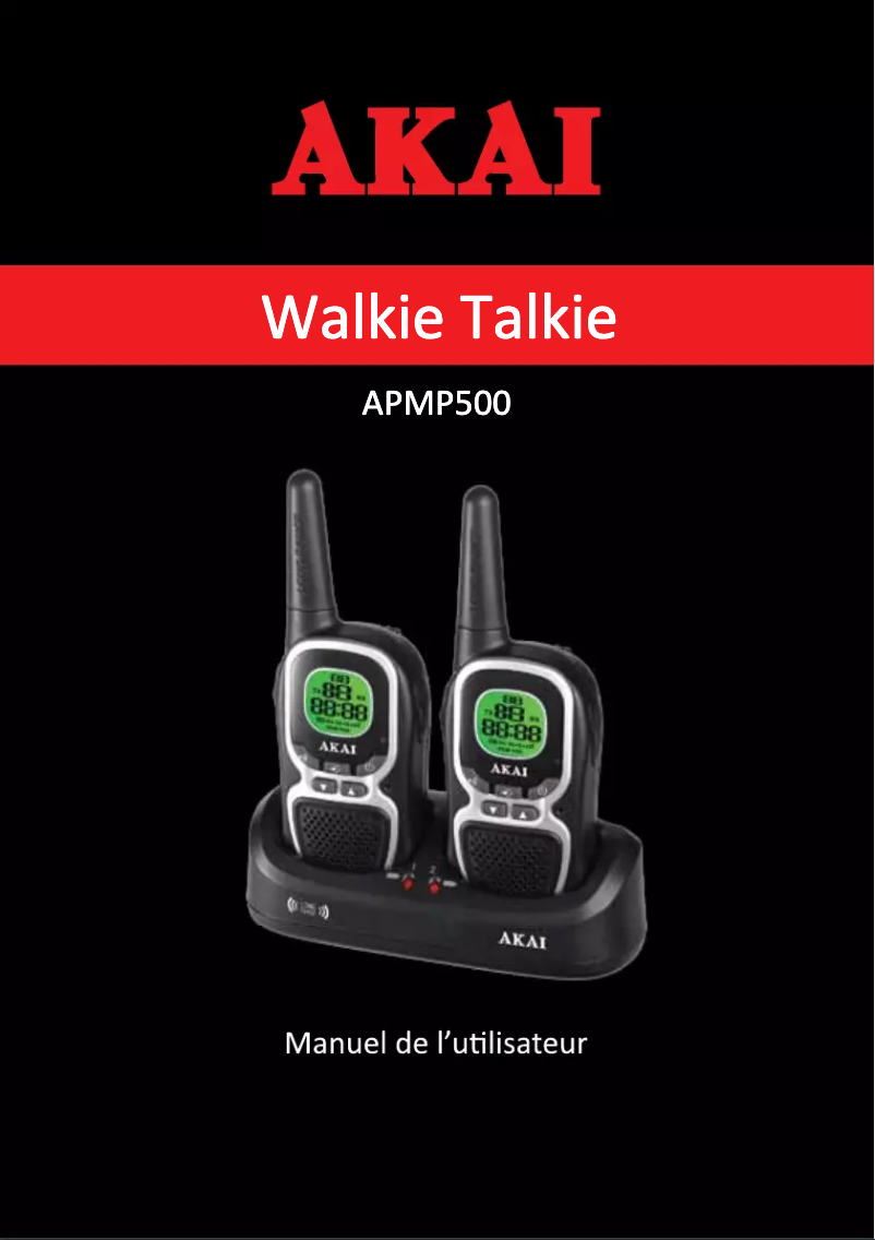 Image de la première page du manuel de l'appareil APMP500