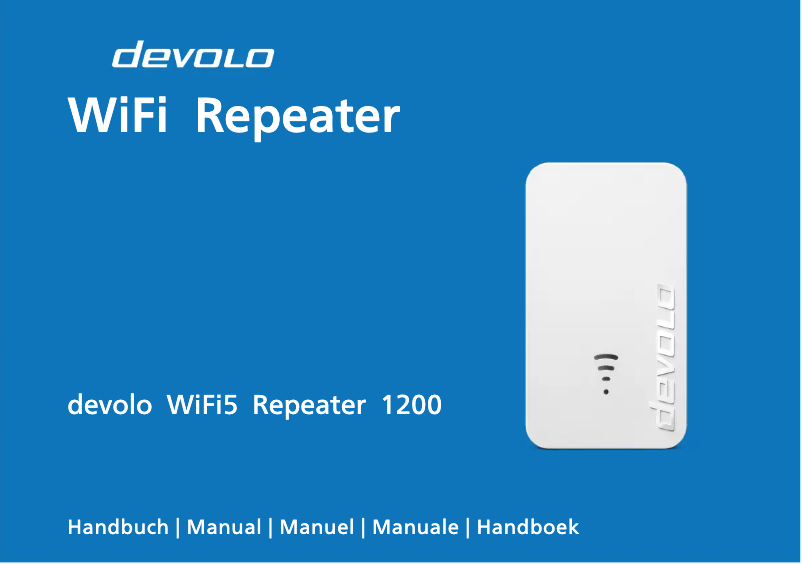 Page 1 de la notice Manuel utilisateur Devolo WiFi 5 Repeater 1200