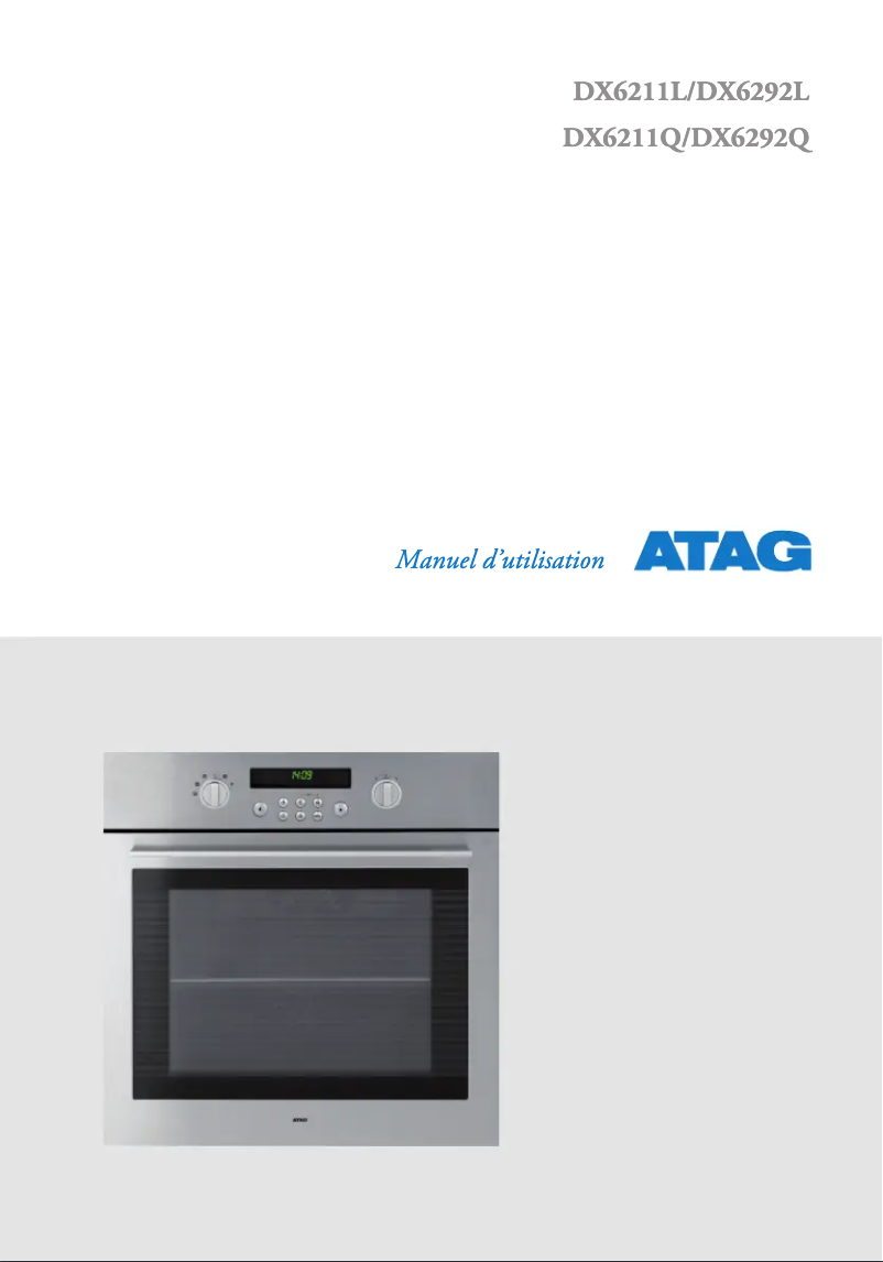 Page 1 de la notice Manuel utilisateur Atag DX6211QUU