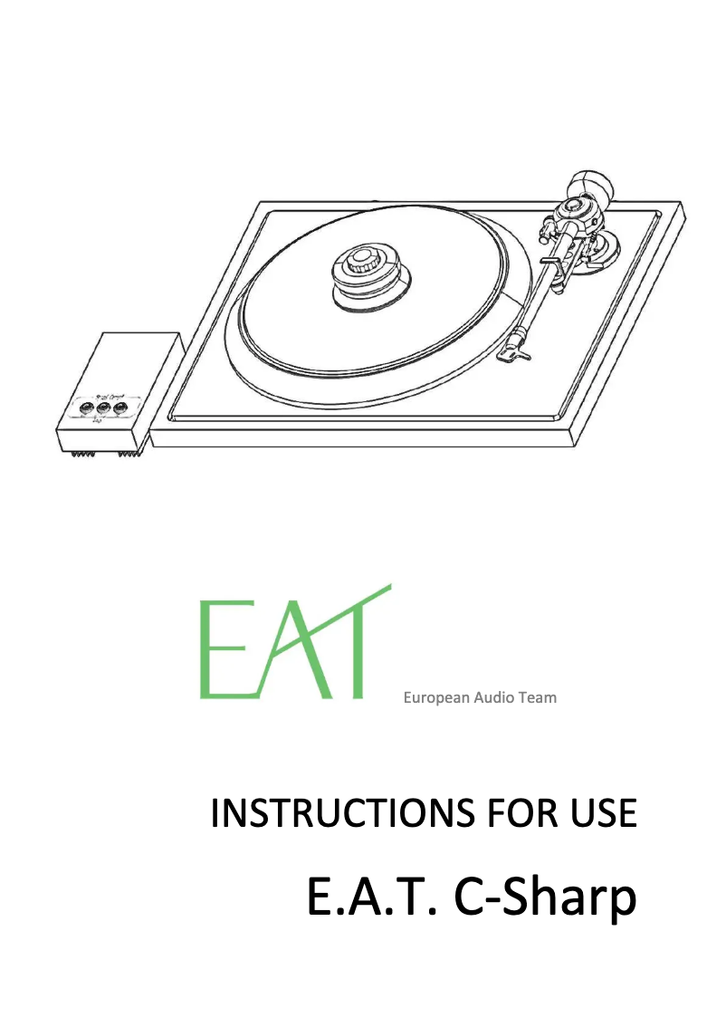Page 1 de la notice Manuel utilisateur EAT C-Sharp