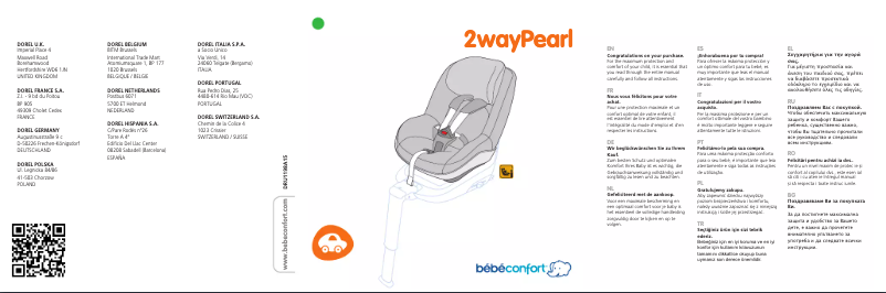 Page n°1 - Manuel utilisateur Bebe Confort 2wayPearl