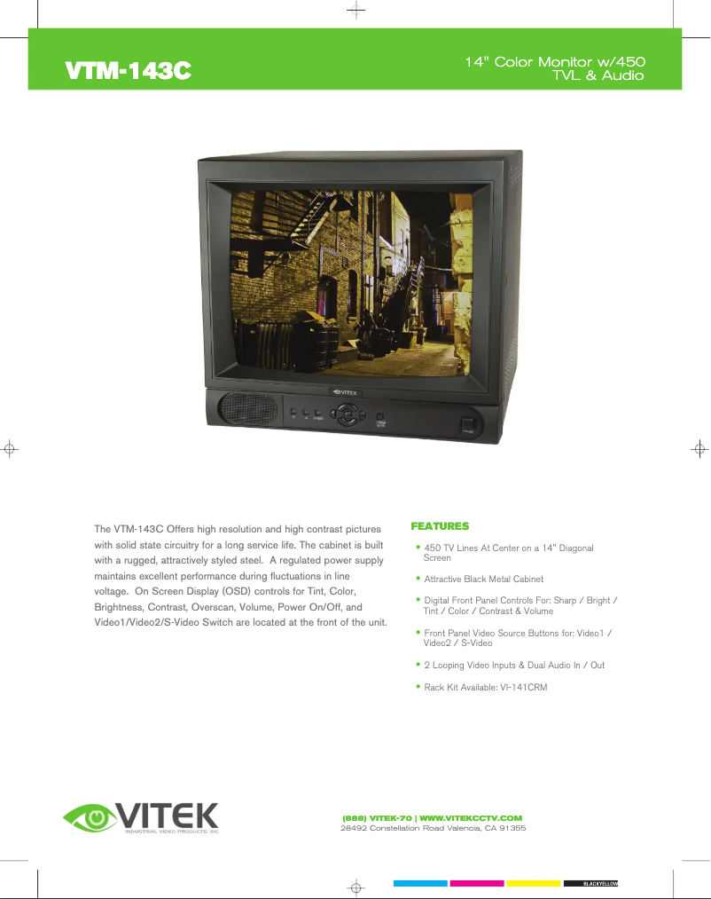 Page 1 de la notice Manuel utilisateur Vitek VTM-143C