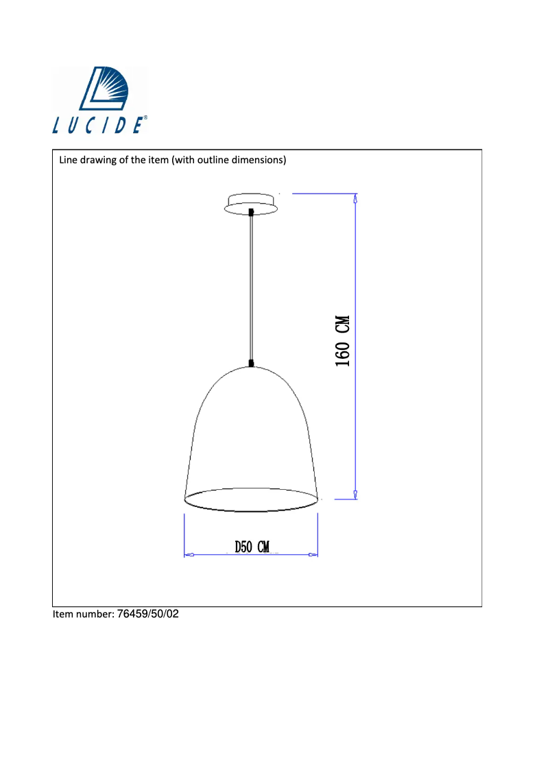 Page n°1 - Manuel utilisateur Lucide Calais 76459/50/02