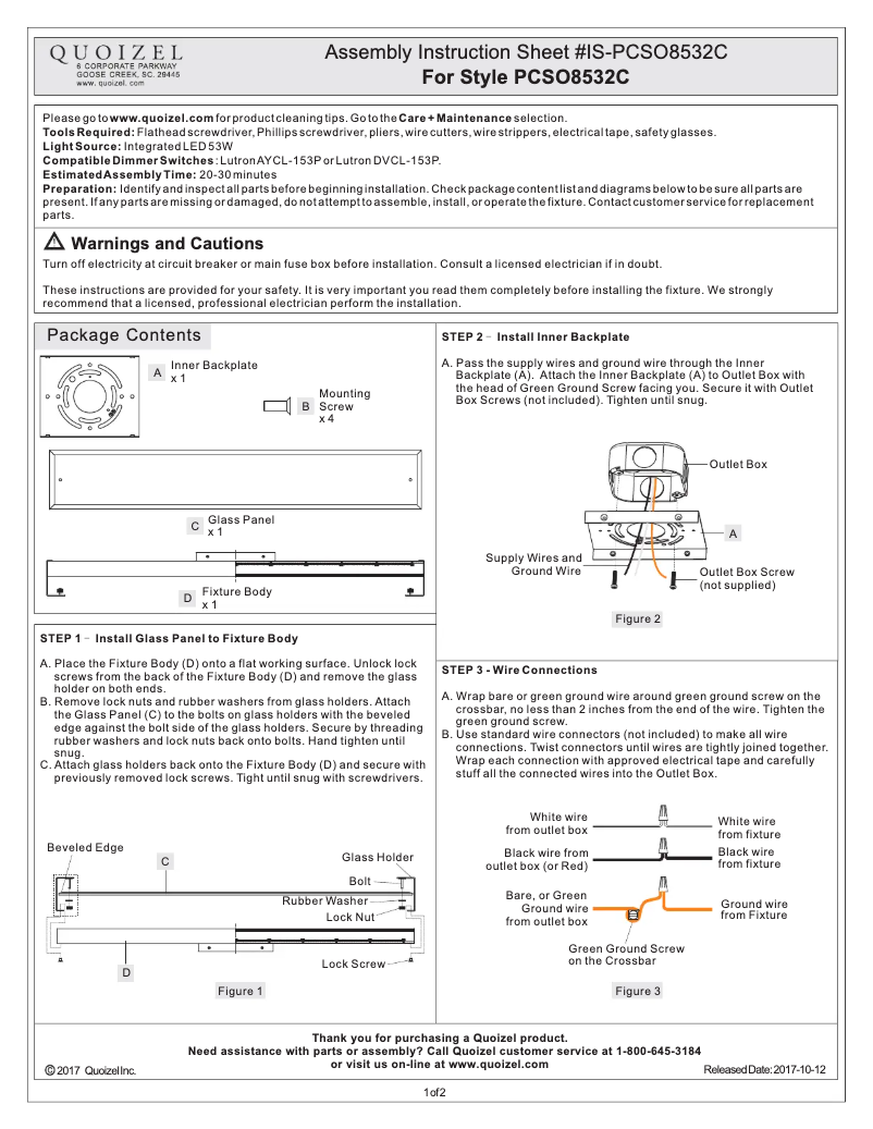 Image de la première page du manuel de l'appareil PCSO8532C