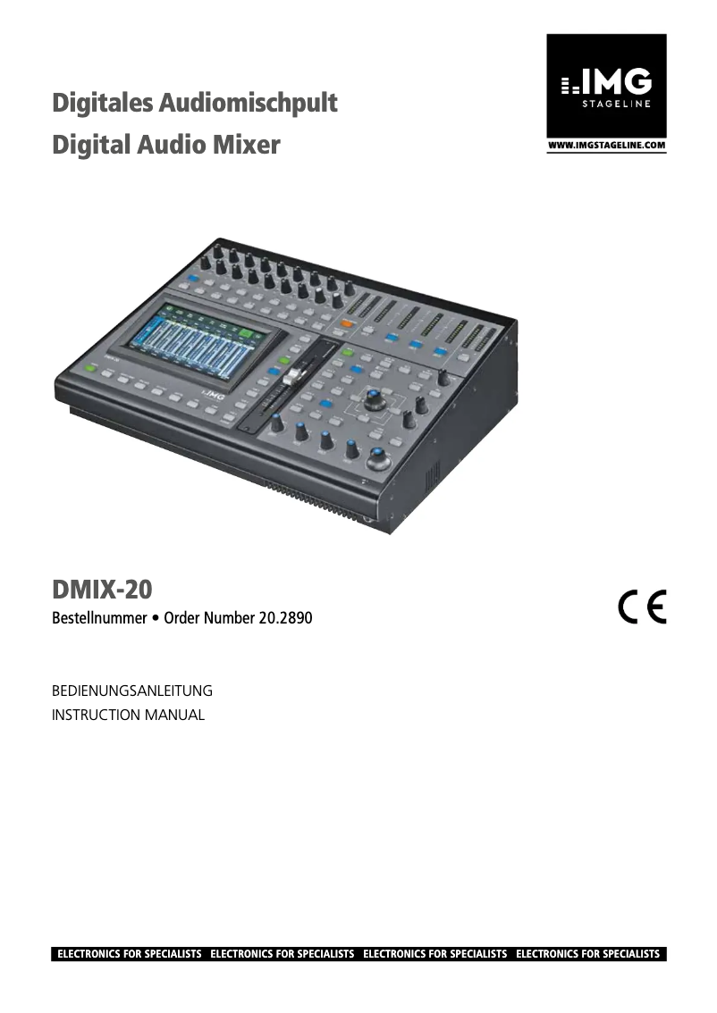 Image de la première page du manuel de l'appareil DMIX-20