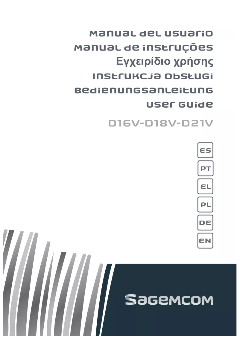 Page n°1 - Manuel utilisateur Sagem D21V