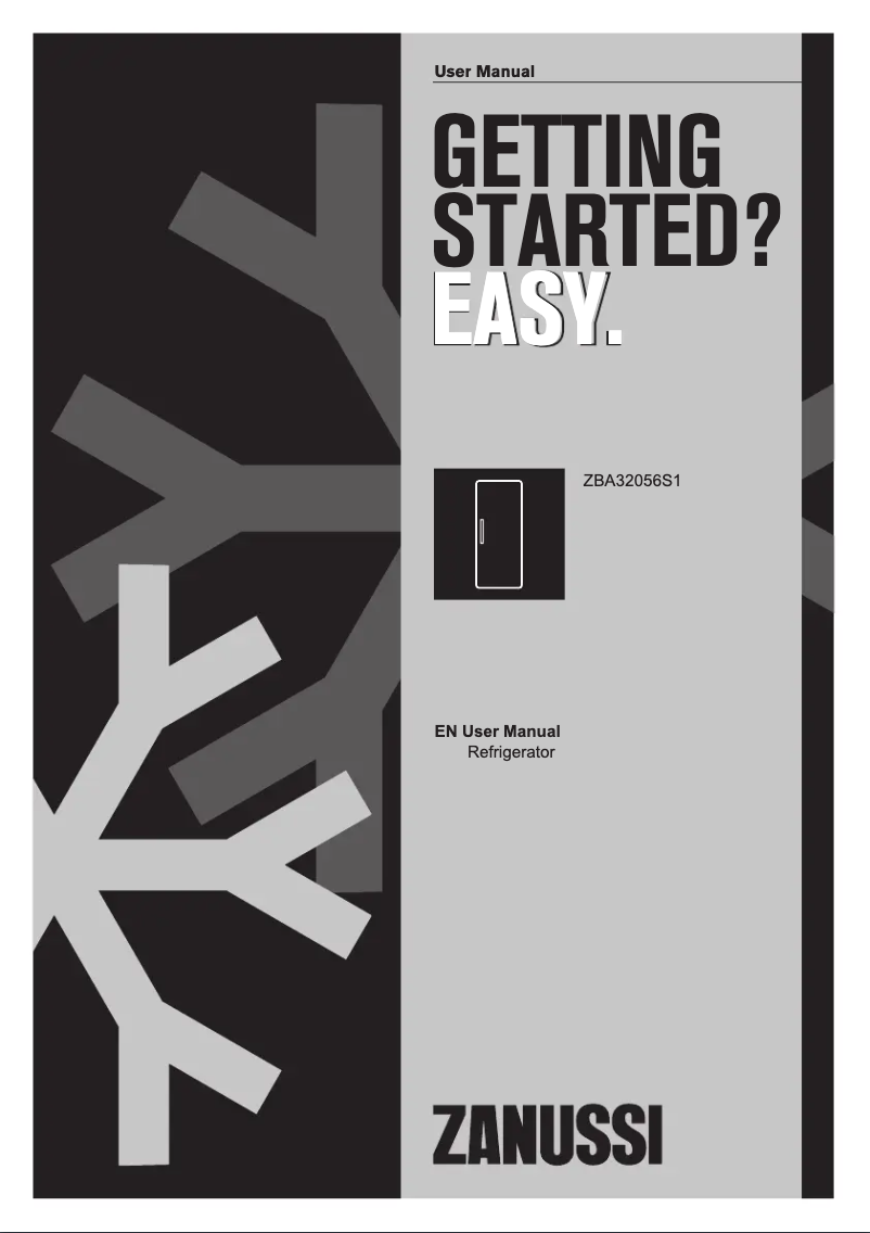 Page n°1 - Manuel utilisateur Zanussi ZBA32056S1