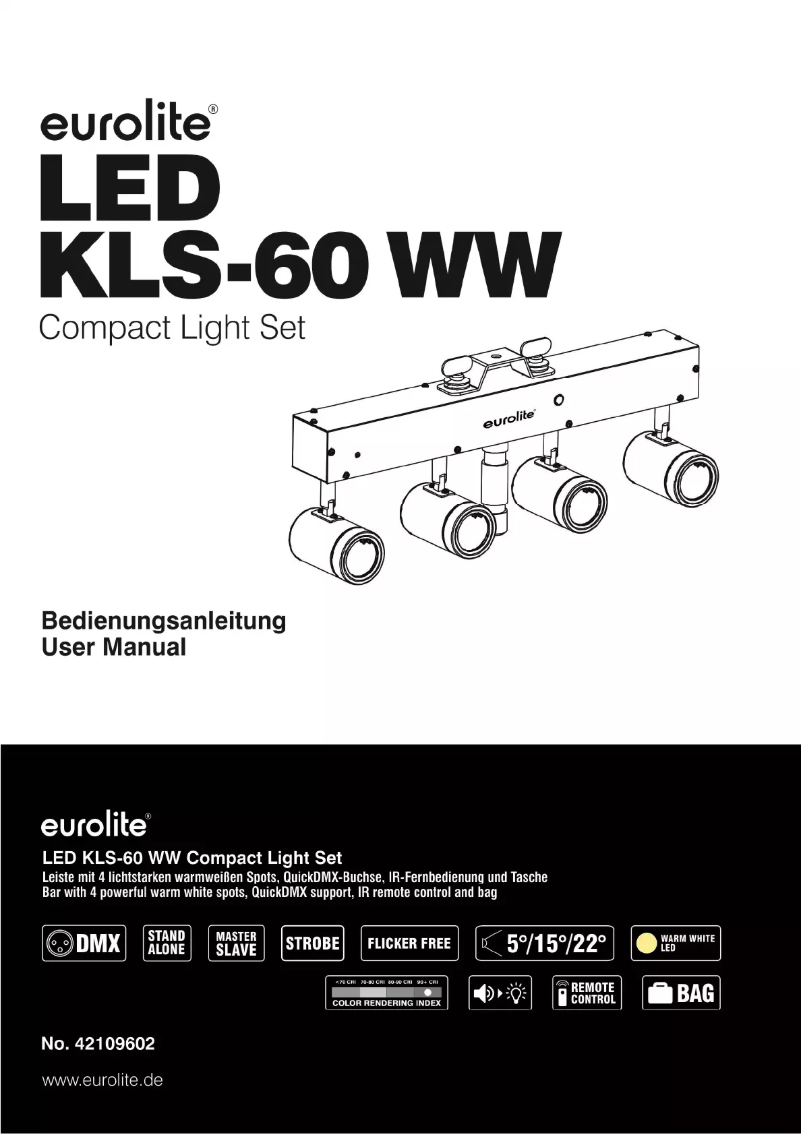 Page 1 de la notice Manuel utilisateur Eurolite LED KLS-60 WW