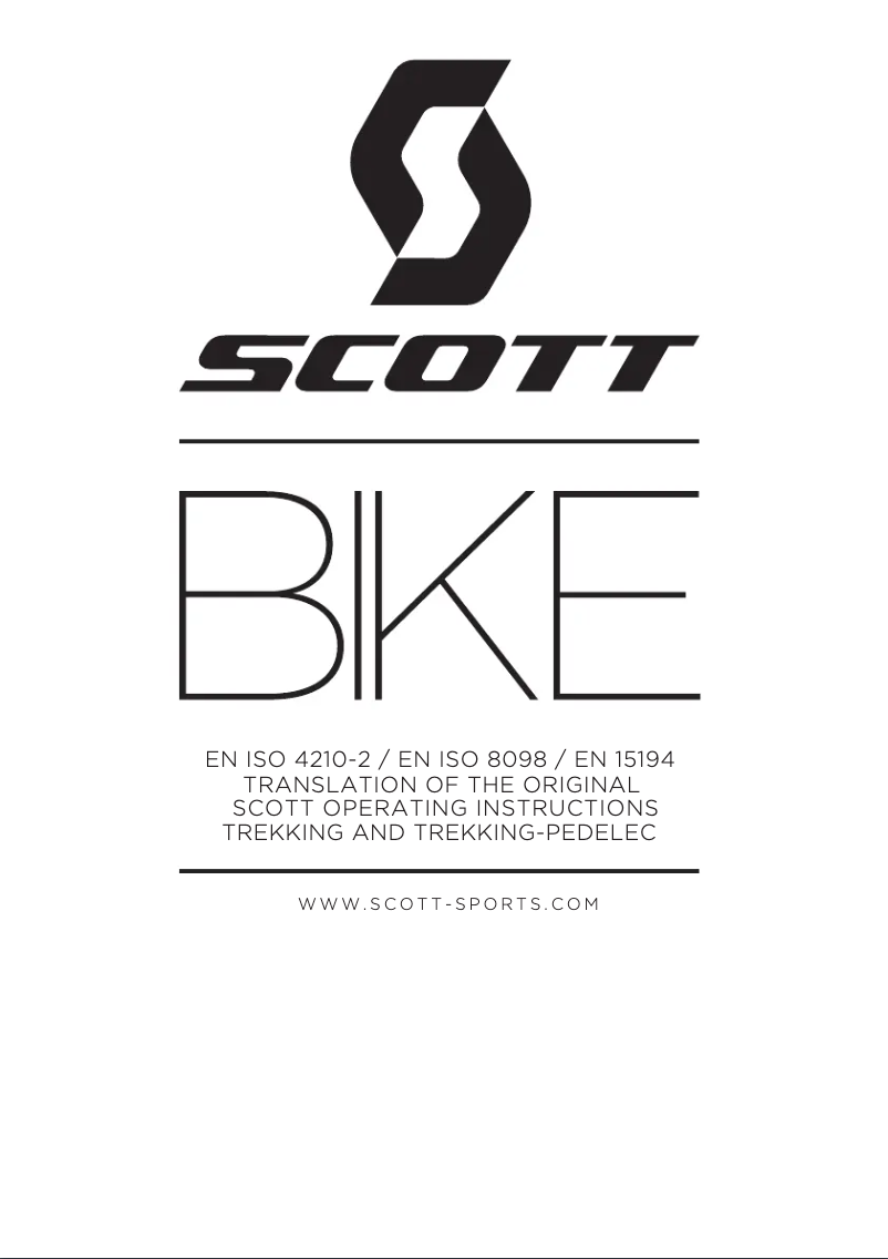 Image de la première page du manuel de l'appareil Silence eRIDE 20 Speed