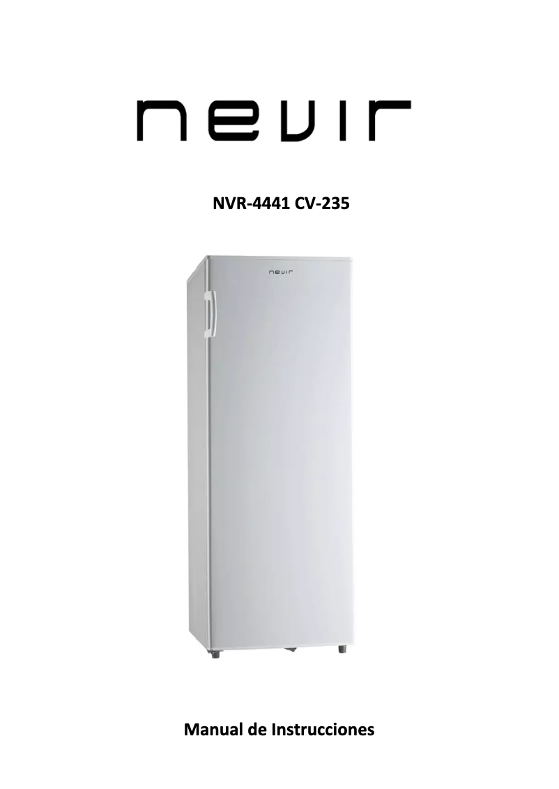 Page n°1 - Manuel utilisateur Nevir NVR-4441 CV-235