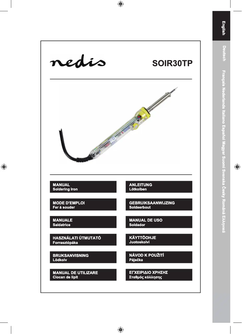 Image de la première page du manuel de l'appareil SOIR30TP