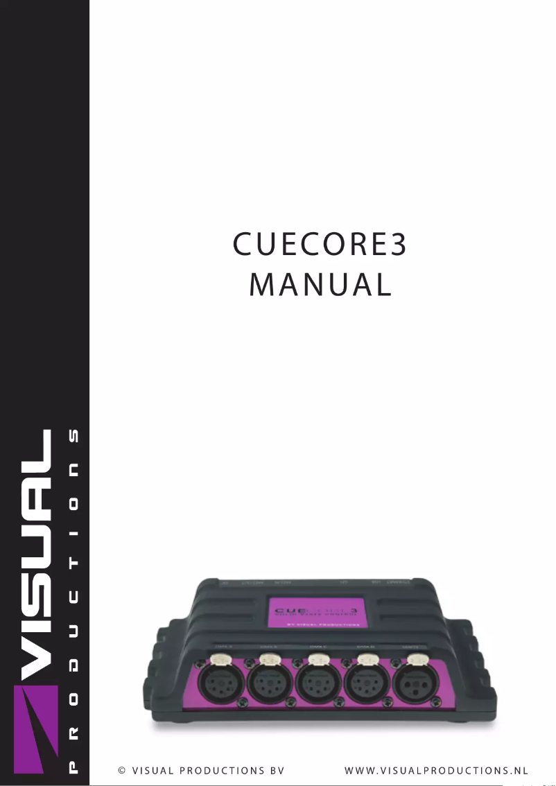 Image de la première page du manuel de l'appareil CueCore3