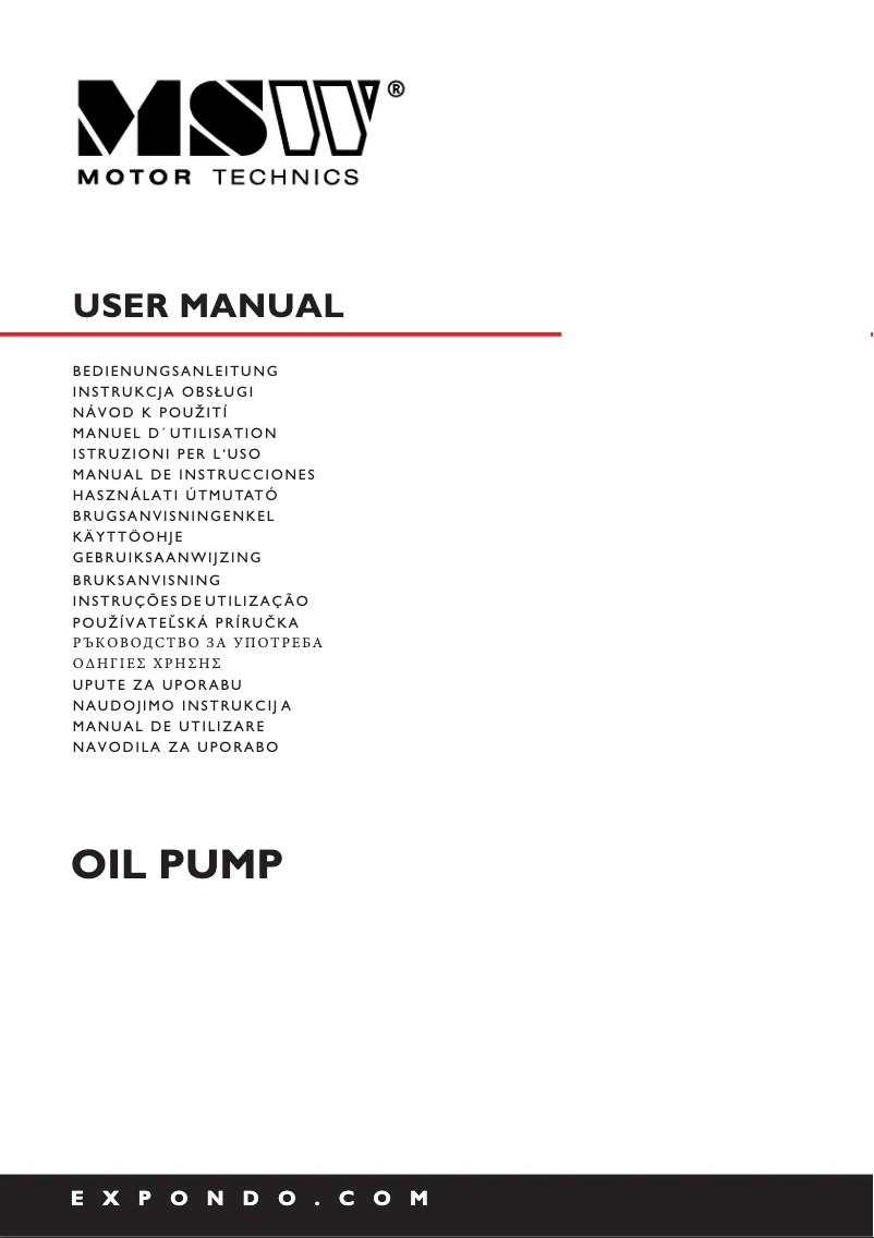 Página 1 del manual Manual de usuario MSW MSW-OP67
