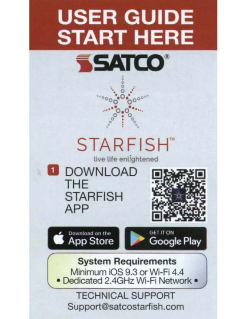 Página 1 del manual Manual de usuario Satco Strafish S11289