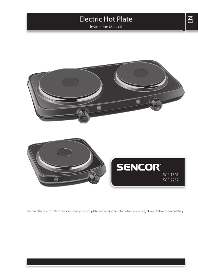 Page n°1 - Manuel utilisateur Sencor SCP 2252