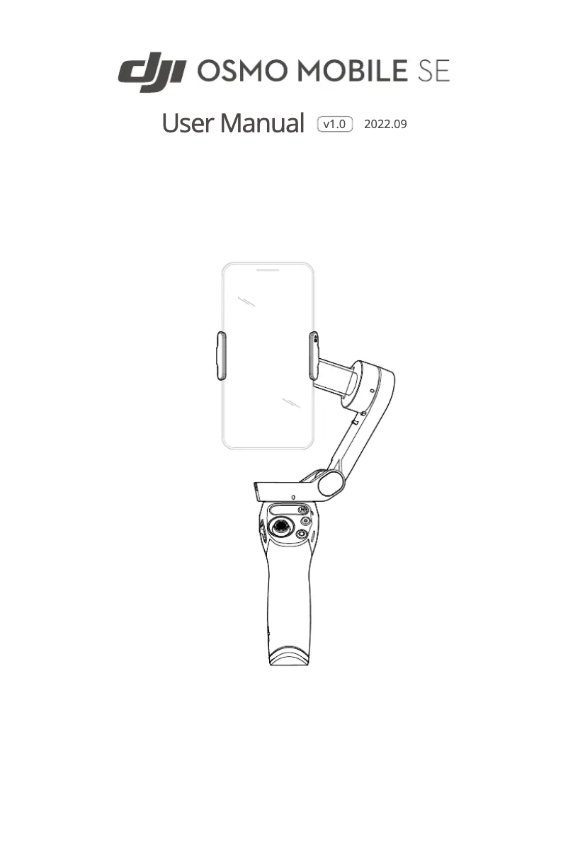 Image de la première page du manuel de l'appareil Osmo Mobile SE