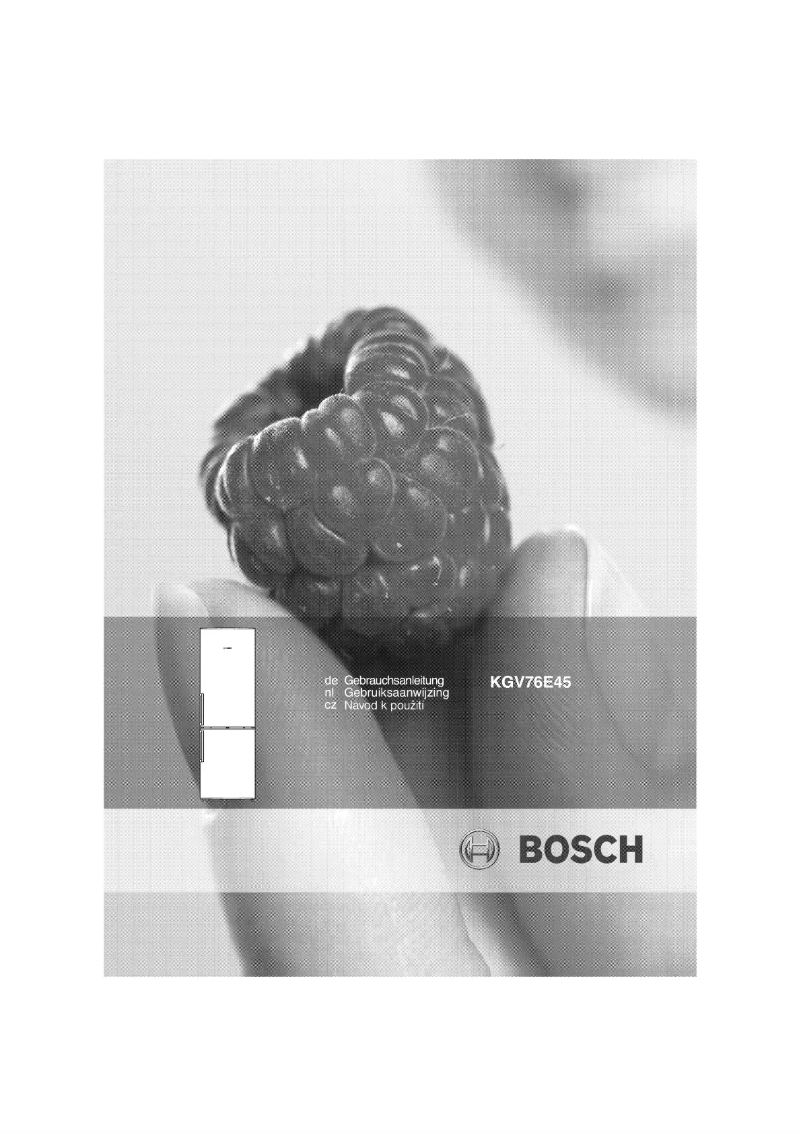 Image de la première page du manuel de l'appareil KGV76E45