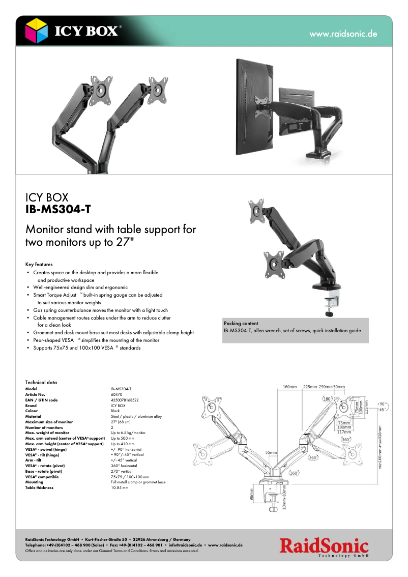 Image de la première page du manuel de l'appareil IB-MS304-T