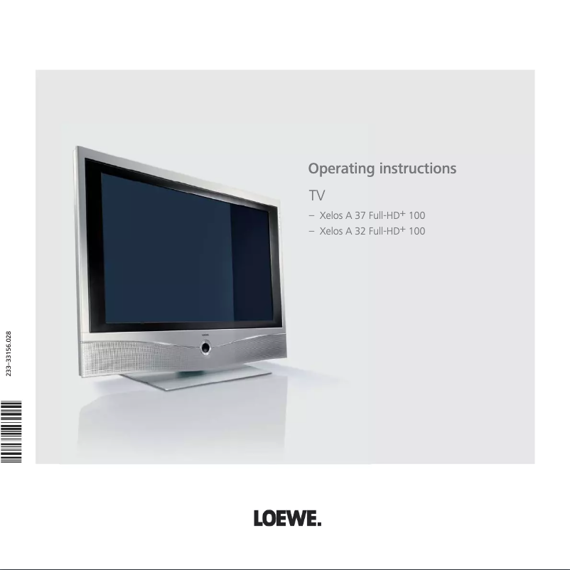 Page n°1 - Manuel utilisateur Loewe Xelos A 32 Full HD 100