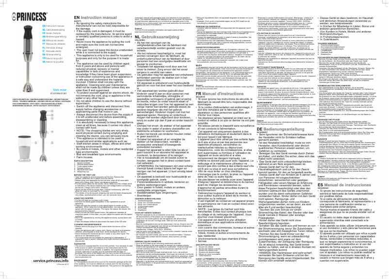 Page 1 de la notice Manuel utilisateur Princess The Beast 221206