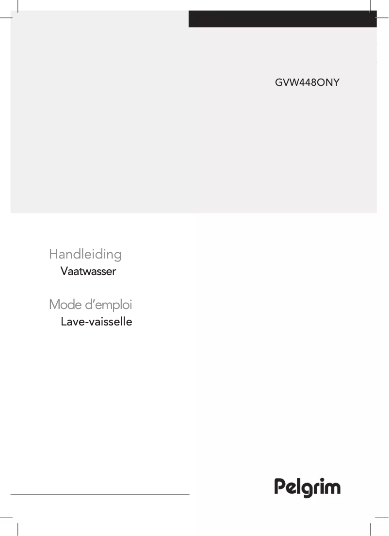 Page 1 de la notice Manuel utilisateur Pelgrim GVW448ONY