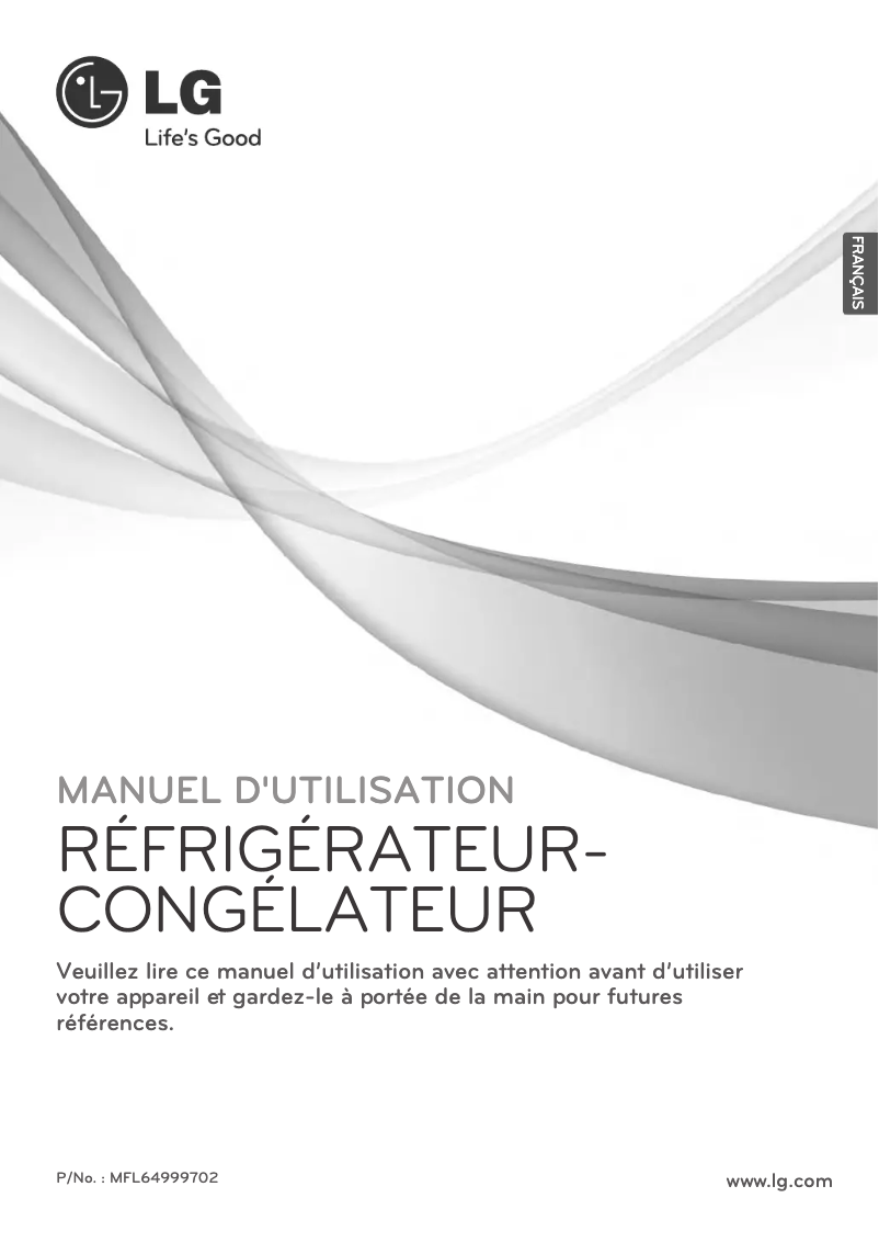 Page 1 de la notice Manuel utilisateur LG GW-F429BSQP