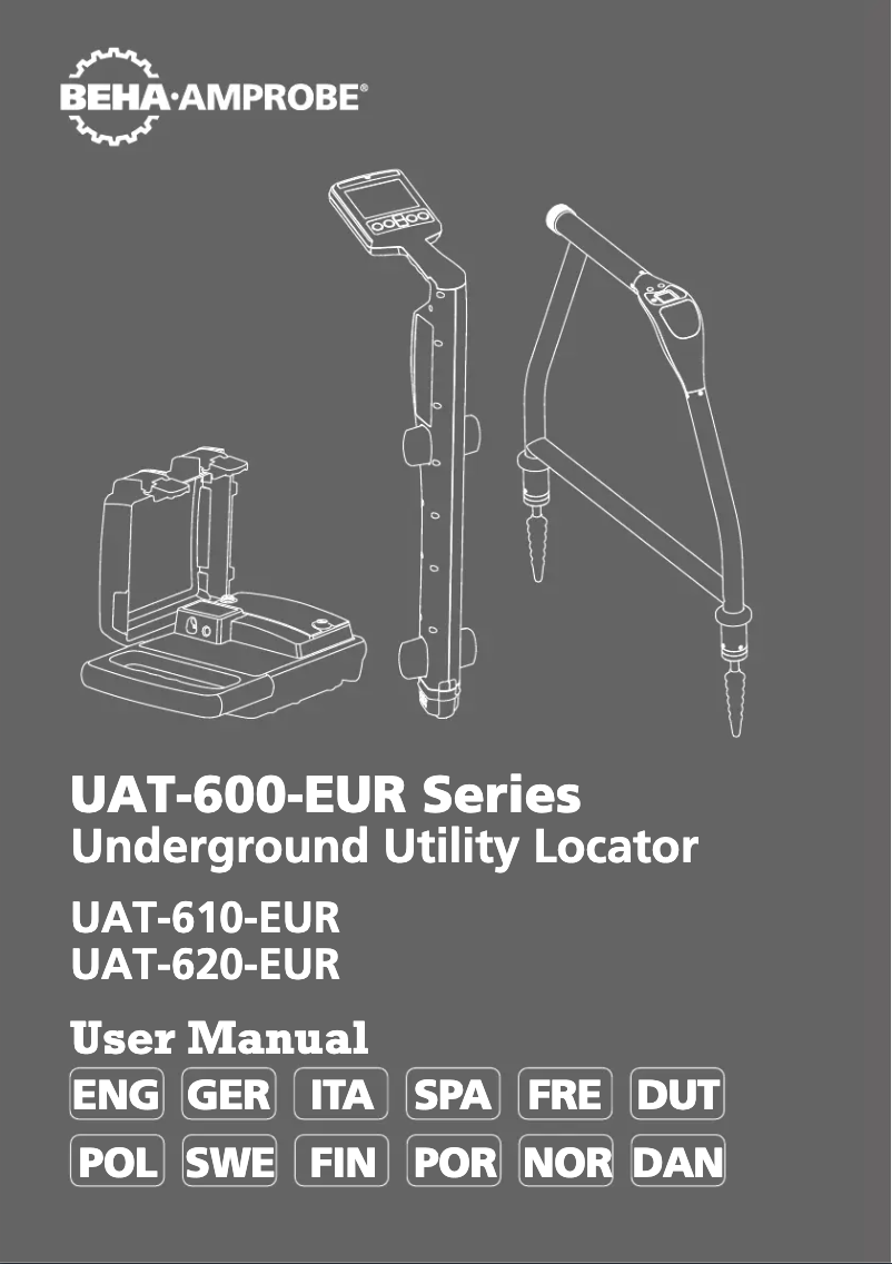 Image de la première page du manuel de l'appareil UAT-610-EUR