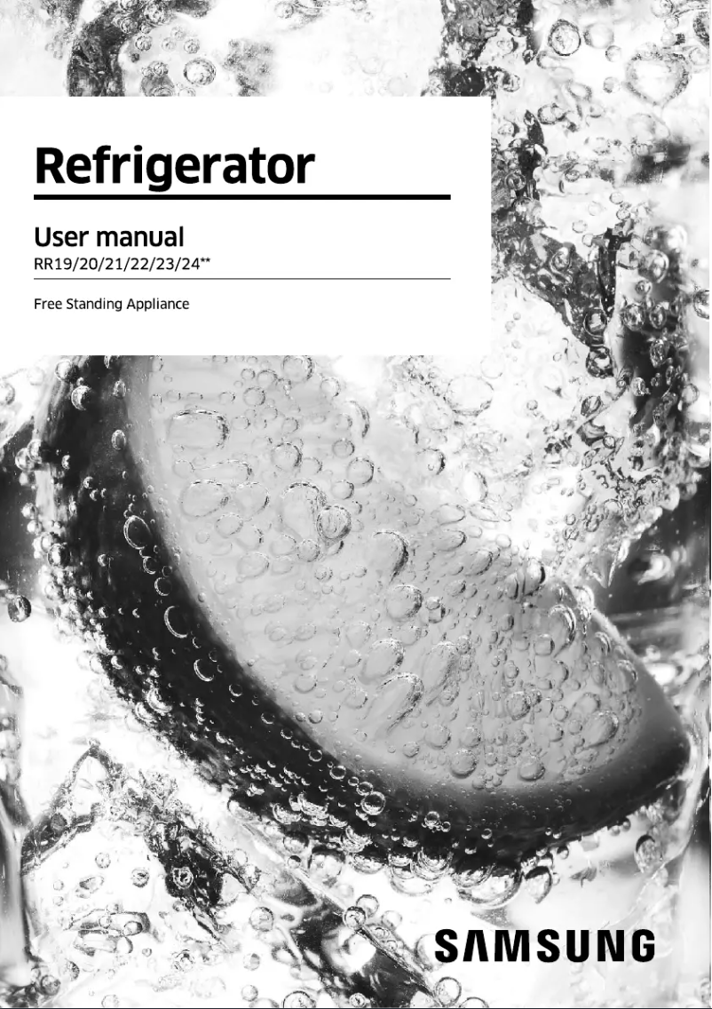 Page 1 de la notice Manuel utilisateur Samsung RR22M2Y2ZU2