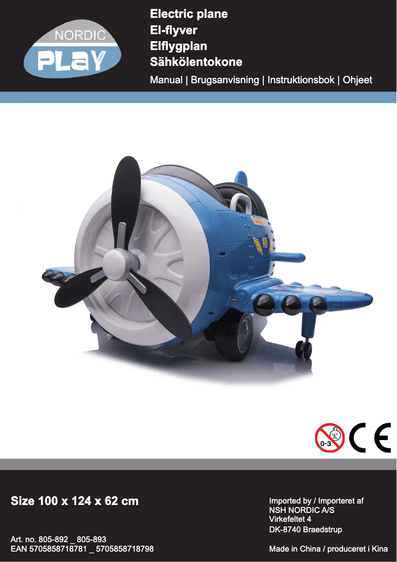 Page n°1 - Manuel utilisateur Nordic Play 805-893