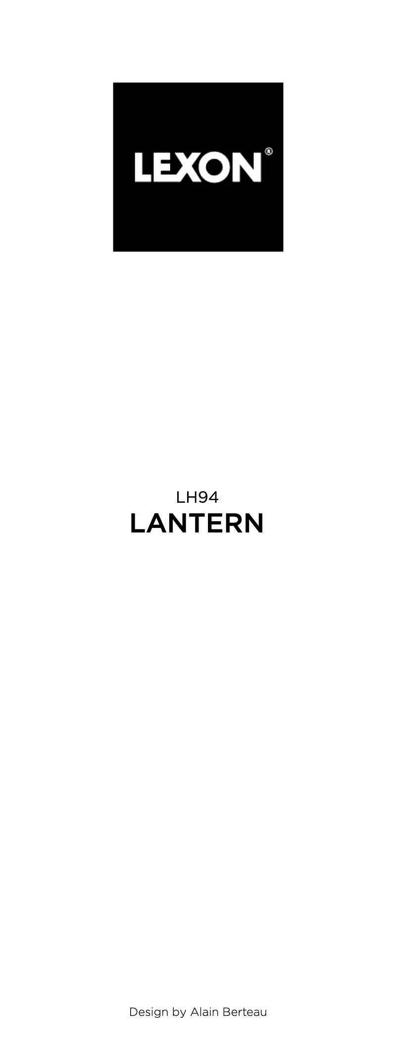 Página 1 del manual Manual de usuario Lexon Lantern