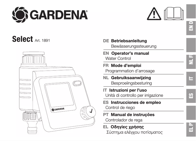 Page n°1 - Manuel utilisateur Gardena Select 1891