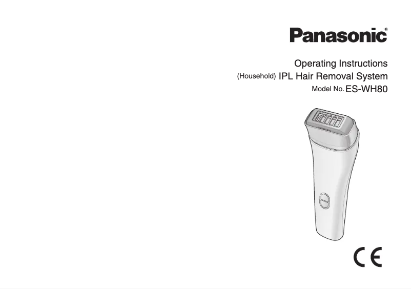 Image de la première page du manuel de l'appareil ES-WH80