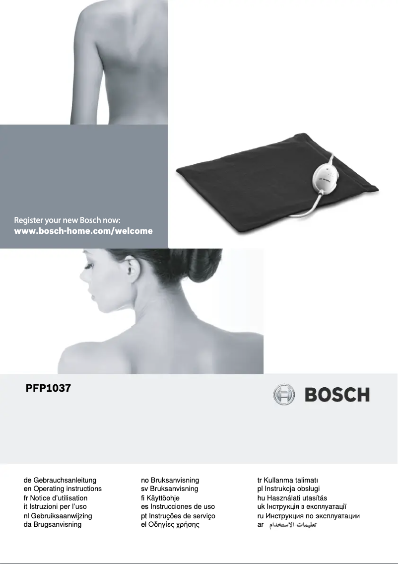 Page 1 de la notice Manuel utilisateur Bosch PFP1037