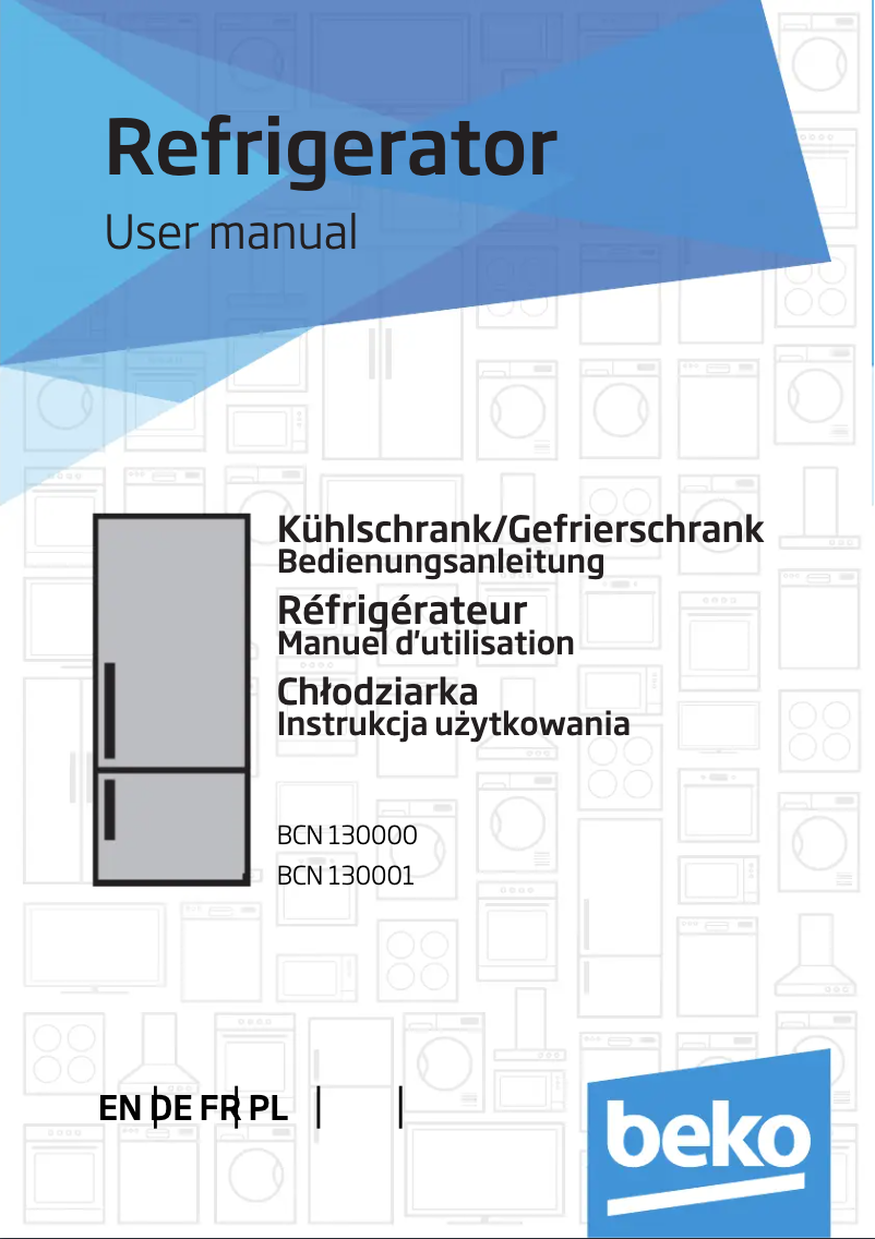 Page n°1 - Manuel utilisateur Beko BCN130002