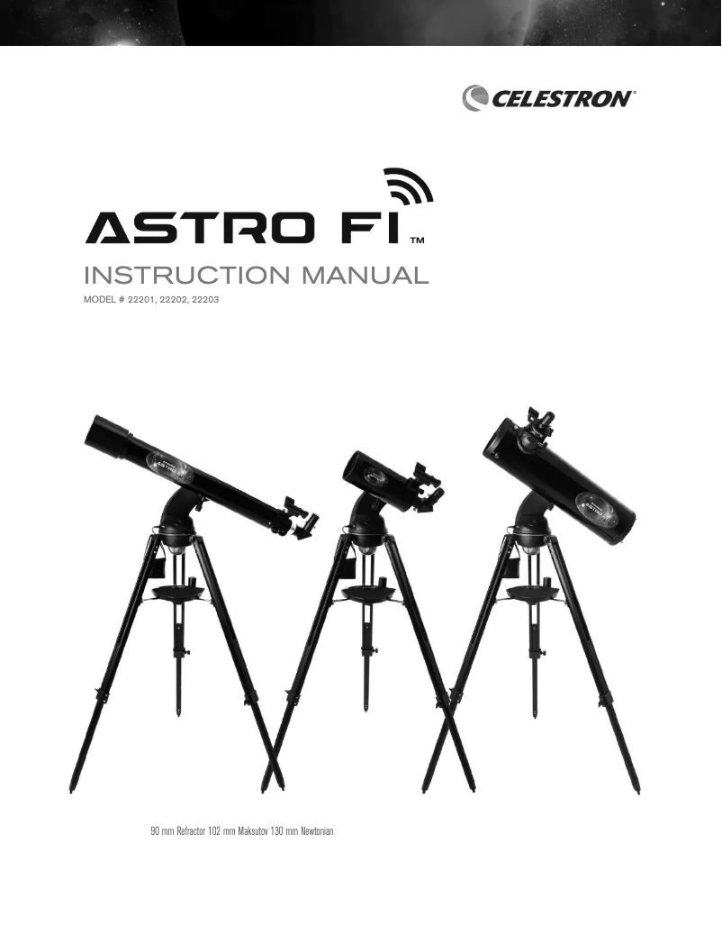 Page n°1 - Manuel utilisateur Celestron Astro Fi 90