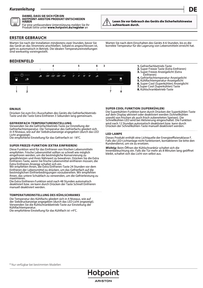 Página 1 del manual Manual de instrucciones Hotpoint HAFC9 TA23SX O3