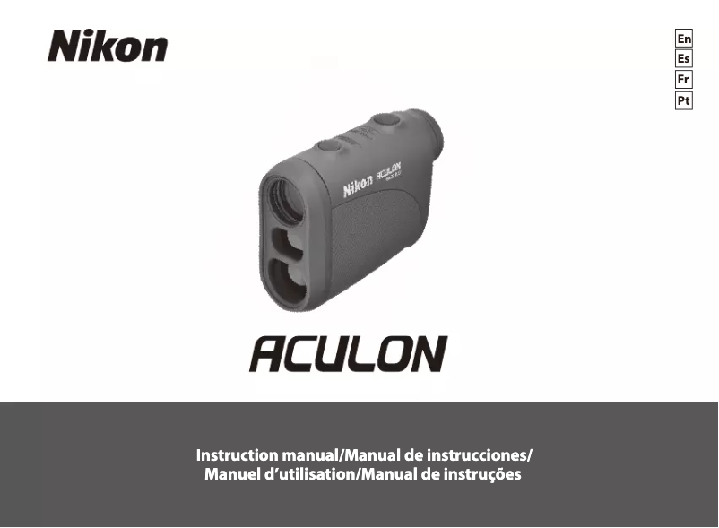 Page n°1 - Manuel utilisateur Nikon Aculon