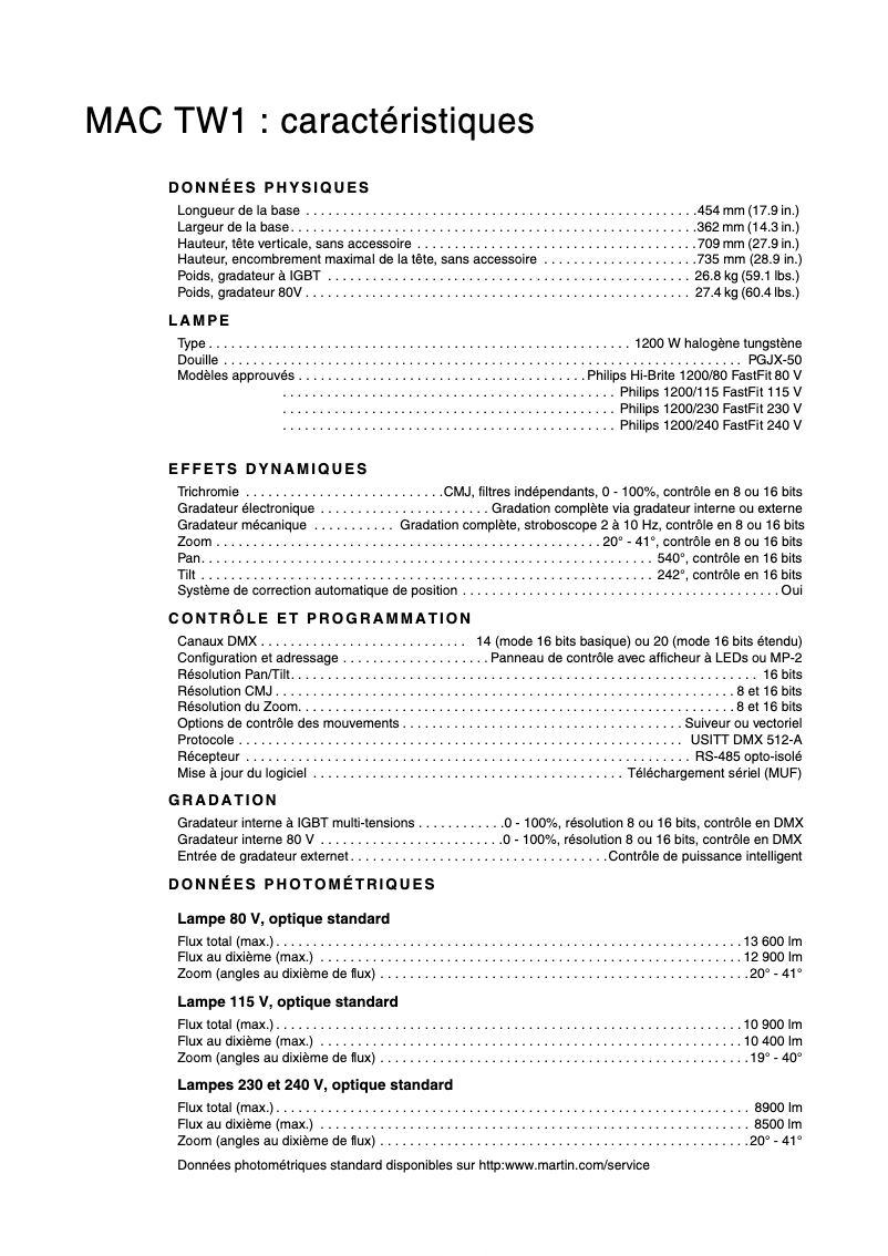 Image de la première page du manuel de l'appareil MAC TW1